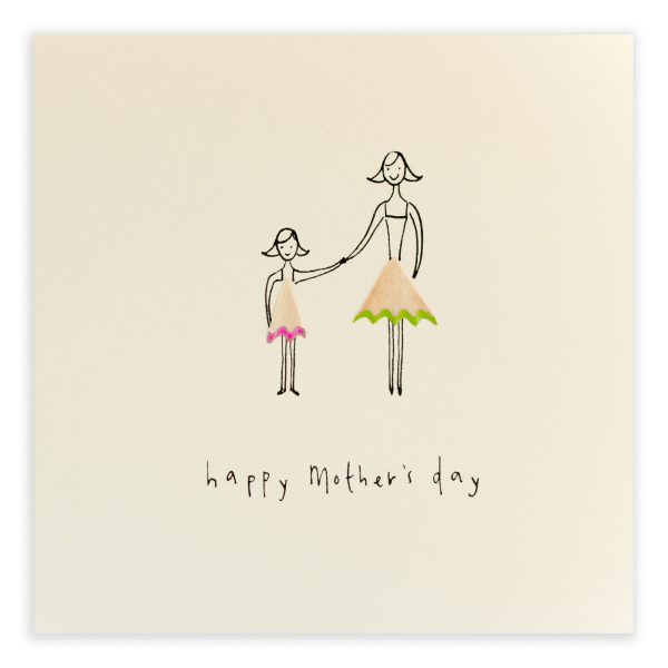 Happy Mother's Day Pencil Shavings Card Design by Ruth Jackson