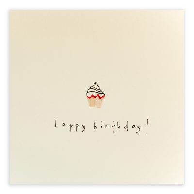 Happy Birthday Cupcake Pencil Shavings Card Design by Ruth Jackson