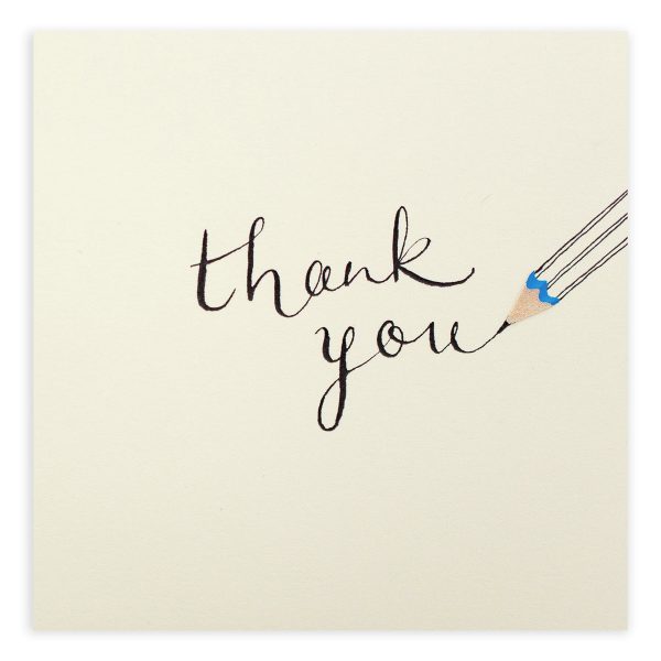 Thank you Pencil Shavings Card Design by Ruth Jackson