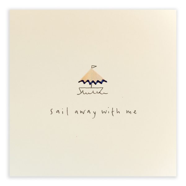 Sail Away With Me Pencil Shavings Card Design by Ruth Jackson