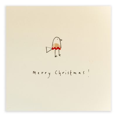 Christmas Robin Pencil Shavings Card Design by Ruth Jackson