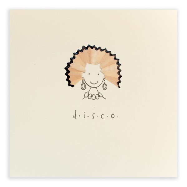 Disco Pencil Shavings Card Design by Ruth Jackson