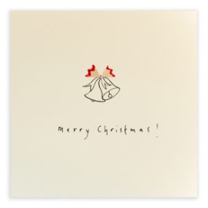 Christmas Bells Pencil Shavings Card Design by Ruth Jackson