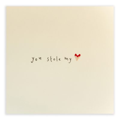 You Stole My Heart Pencil Shavings Card Design by Ruth Jackson
