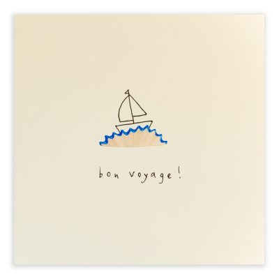 Bon Voyage Pencil Shavings Card Design by Ruth Jackson