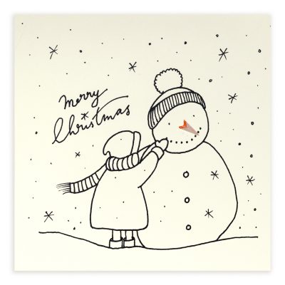 Christmas Girl Snowman